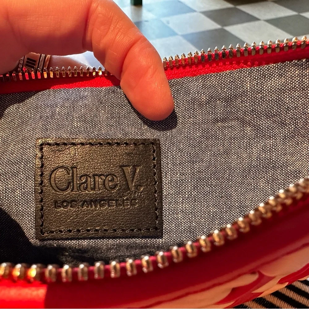 NWT Clare V. Woven Flat Clutch with Tabs - Picture 8 of 9